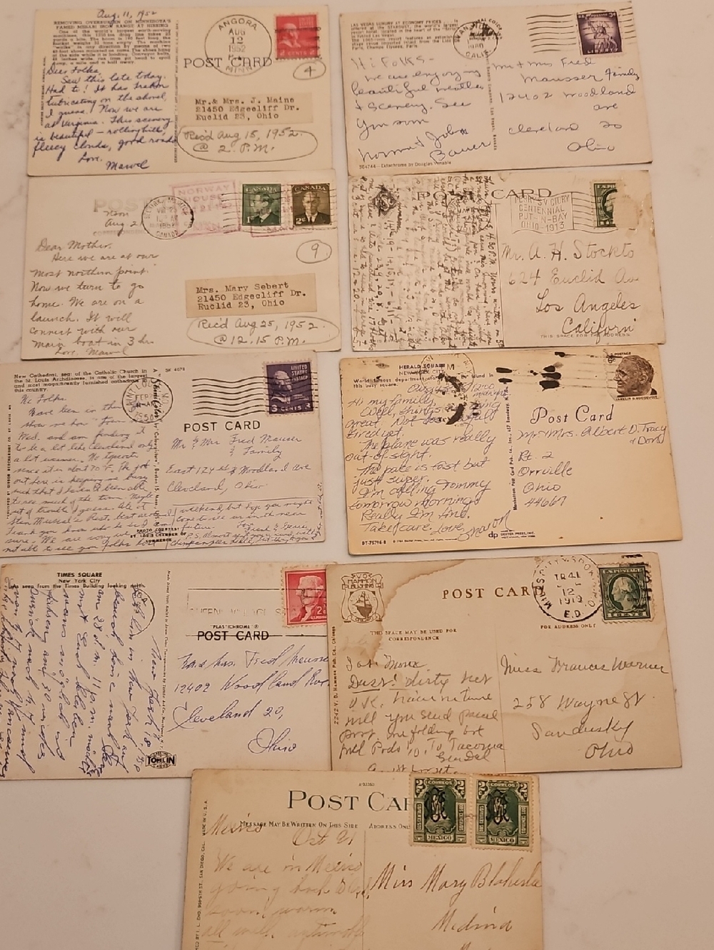 Vintage Postcards Lot Of 25 Some Used Some Unused Most Early 50s - Picture 7 of 7